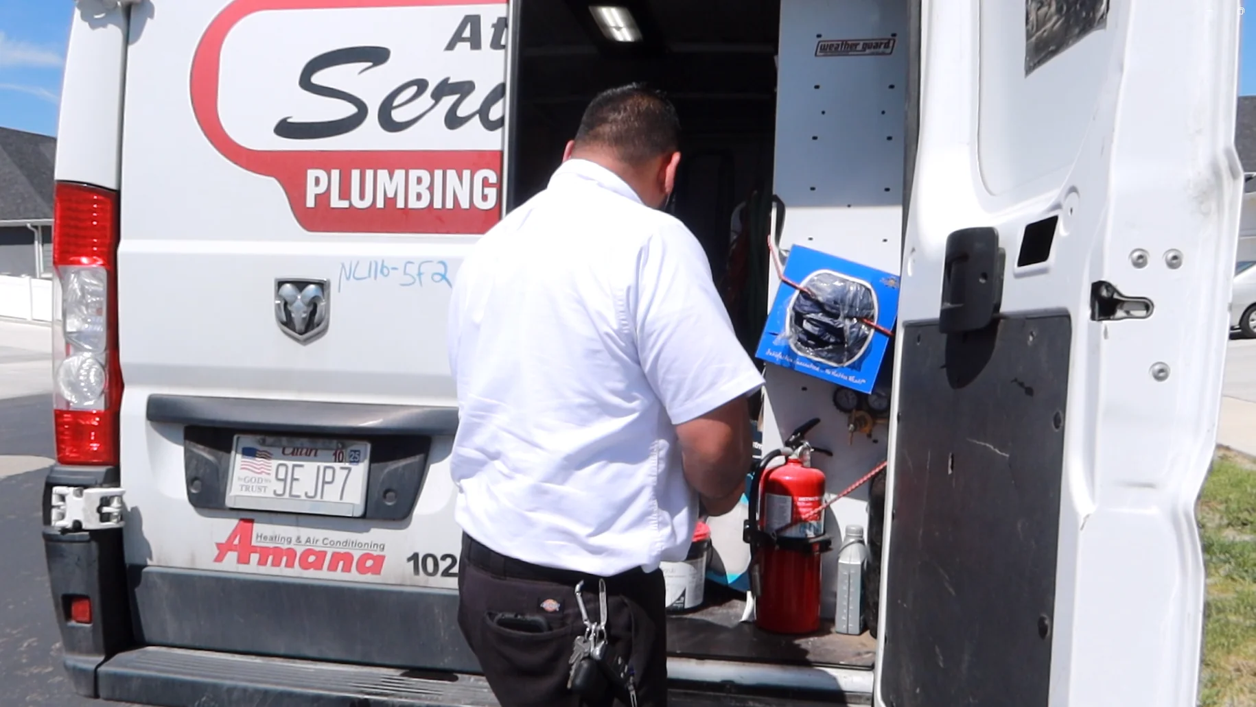 At Your Service Pros truck on location